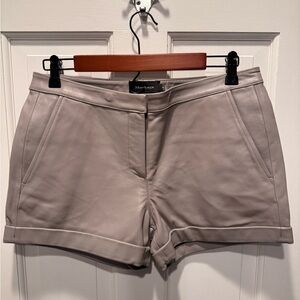 Mackage Women's Gray Leather Shorts